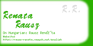 renata rausz business card